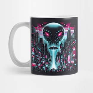 Neon Overlord: The City’s Silent Watcher Mug